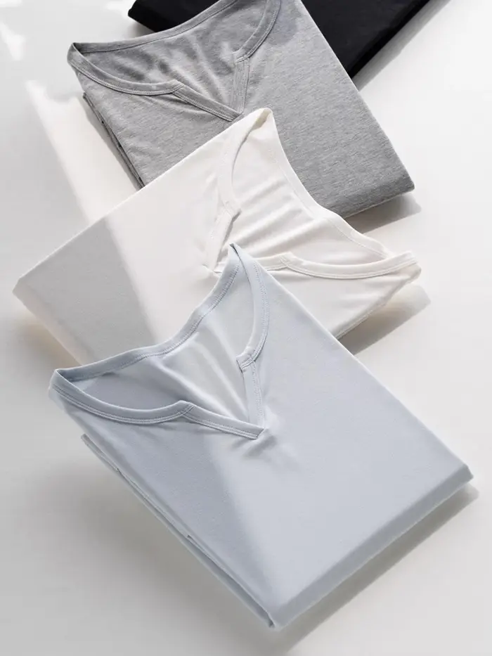 T-shirt uni pour femme