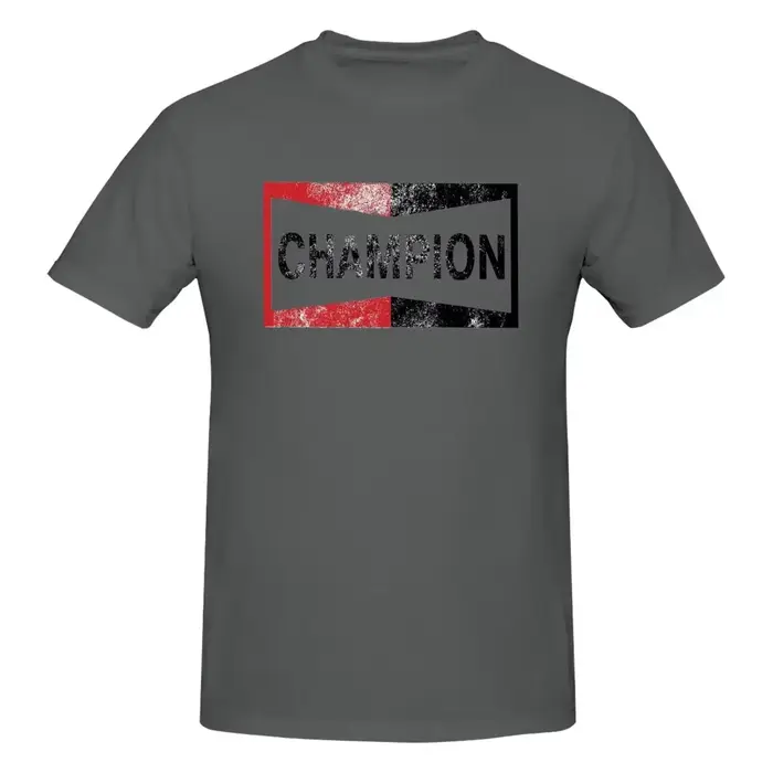 Champion Vintage Logo imprimé T-shirt hommes surdimensionné coton