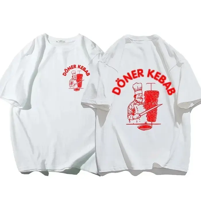 T-Shirts sportifs Doner Kebab femme imprimé été T-shirt femmes haut à manches courtes col rond décontracté vêtements d'été