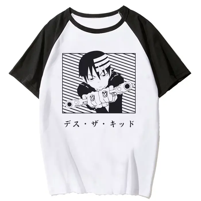 Soul Eater top t-shirts adolescent à la mode kawaii harajuku université graphique Pastel top