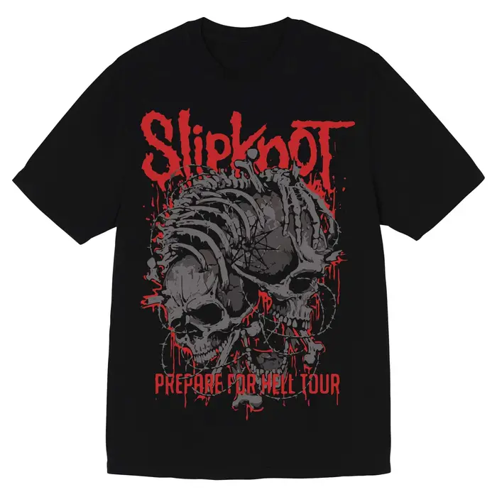 Slipknot préparer l'enfer Album affiche graphique imprimé T-shirt hommes femmes ample décontracté surdimensionné à manches courtes rue Hip Hop t-shirts