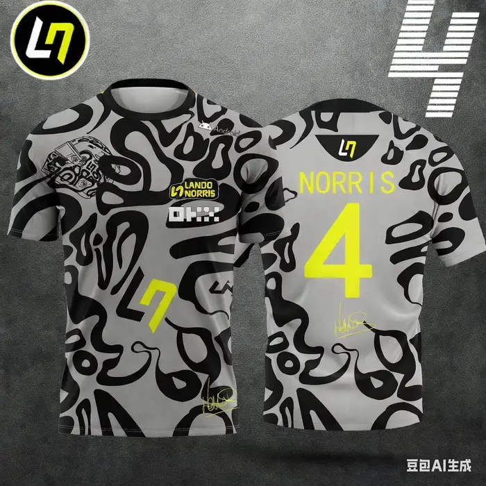 2025 nouveau Lando Norris amusant T-Shirt hommes femmes été décontracté respirant à manches courtes 