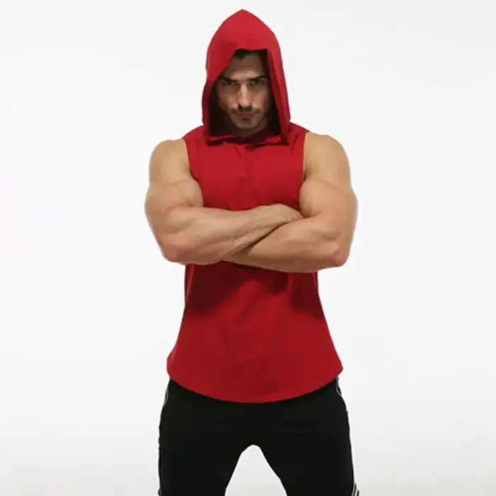 MRMT 2026 Nouveau T-shirt sans manches à capuche en coton pour homme