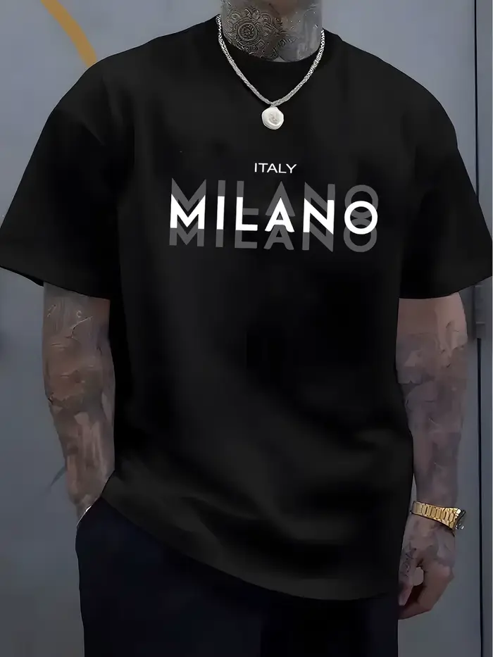 T-shirt à motif tendance - 100% coton