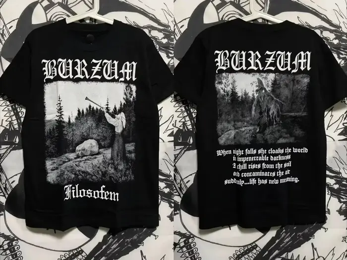 Burzum coup T-shirt femmes coton à manches courtes été haute qualité T-shirt Fans confortable hommes