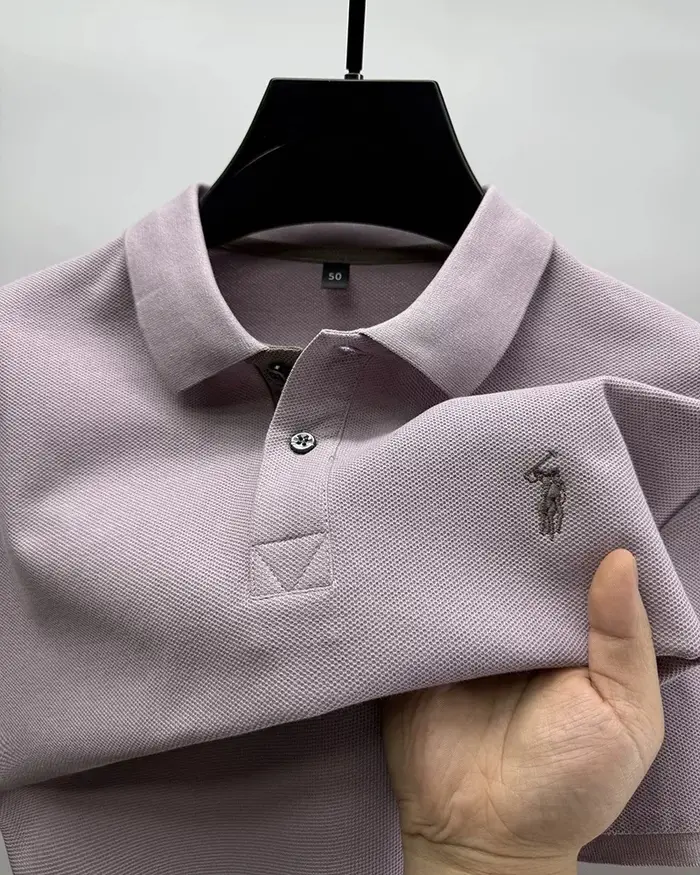 Marque de luxe 100% coton manches courtes polo shirt été nouvelles tendances poney exquis brodé t