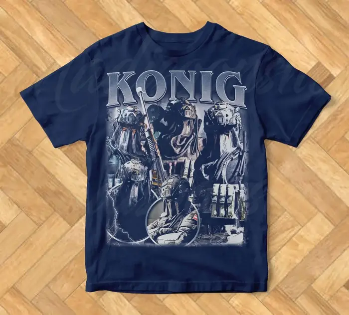 Limité Konig Vintage T-Shirt cadeau pour femme homme coton lourd T-Shirt vêtements graphique à manches courtes chemise hommes femmes toutes saisons