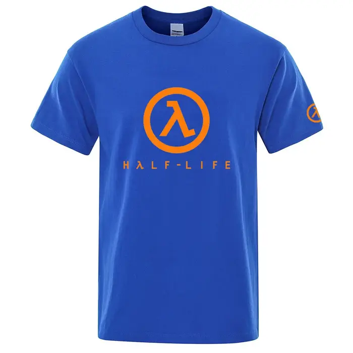 2025 Half Life Game 1998 été homme col rond haut décontracté mince coton à manches courtes nouveau T-shirt respirant à la mode