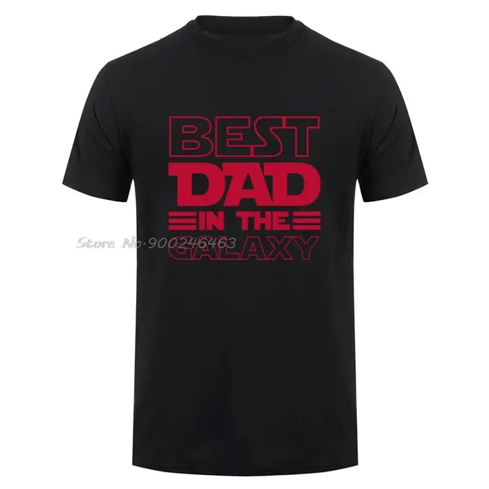 Meilleur papa dans la galaxie T-Shirt drôle fête des pères présent cadeaux d'anniversaire