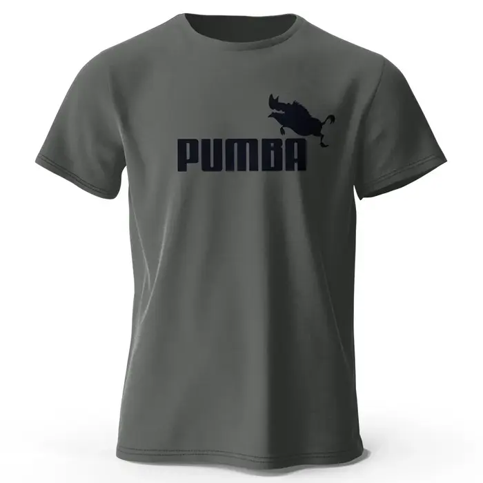 T-shirt imprimé Joke The Pumba pour hommes, 100% coton, surdimensionné, avec graphiques amusants, ha