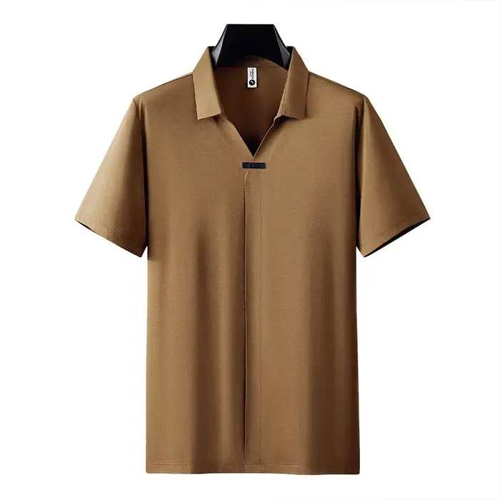 Polos de luxe à manches courtes pour hommes