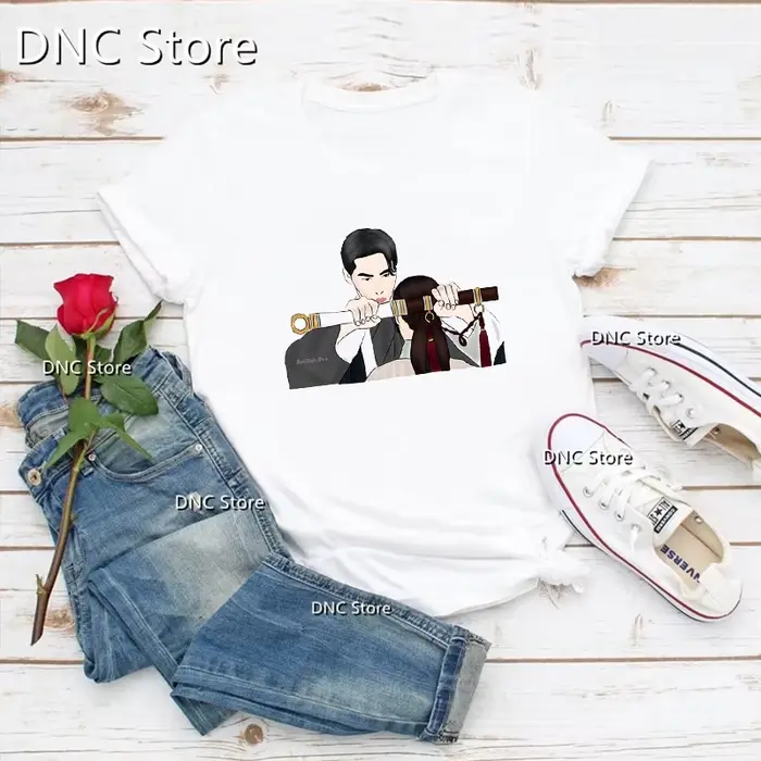 T-shirt Femme alchimie des âmes imprimé graphique Camiseta Mujer t-shirt été coréen vêtements femmes