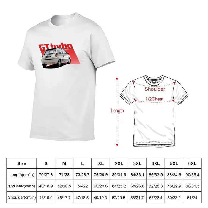 Super 5 GT Turbo t-shirt imprimé homme unisexe