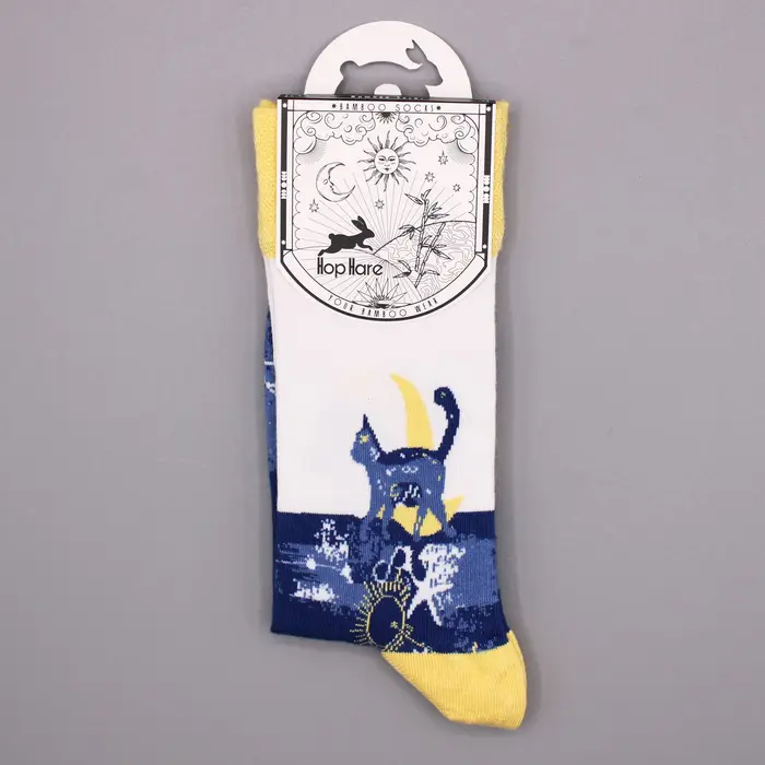 Hop Hare Bamboo Socks (36-40) - Midnight Cat