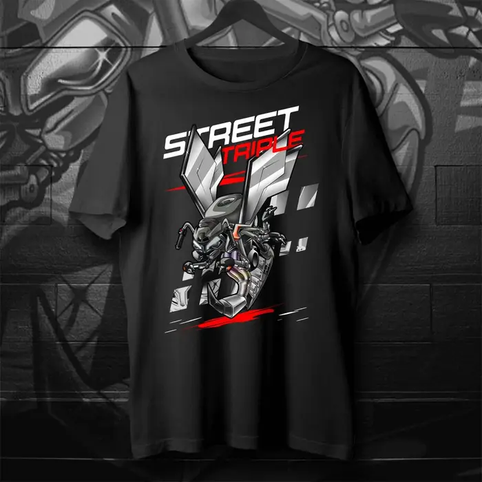 Classique moto rue Triple 765 R/RS guêpe Inspiration T-Shirt 100% coton col rond été à manches courtes décontracté