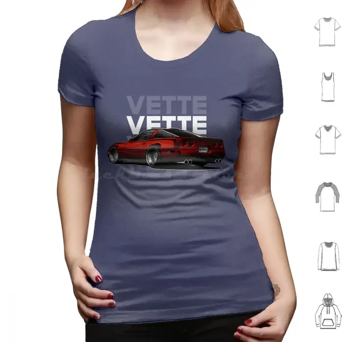 Chevy Vette C4-Carcorner t-shirt coton hommes femmes bricolage impression Corvette C4