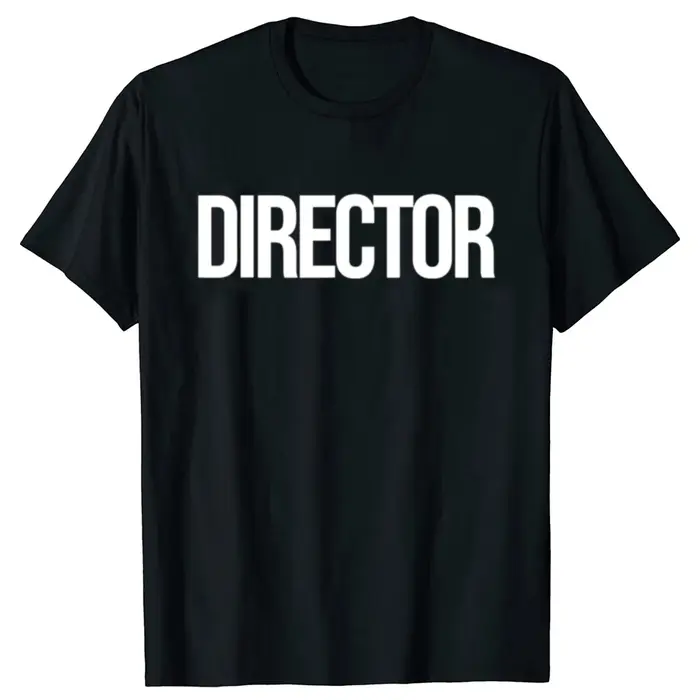 Drôle Vintage directeur cinquier équipage de Film graphique T-shirt hommes femmes Hip Hop surdimensionné