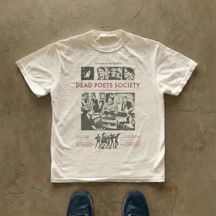 Dead Poets Society Tee Movie Poster Graphic T-Shirt Vêtements