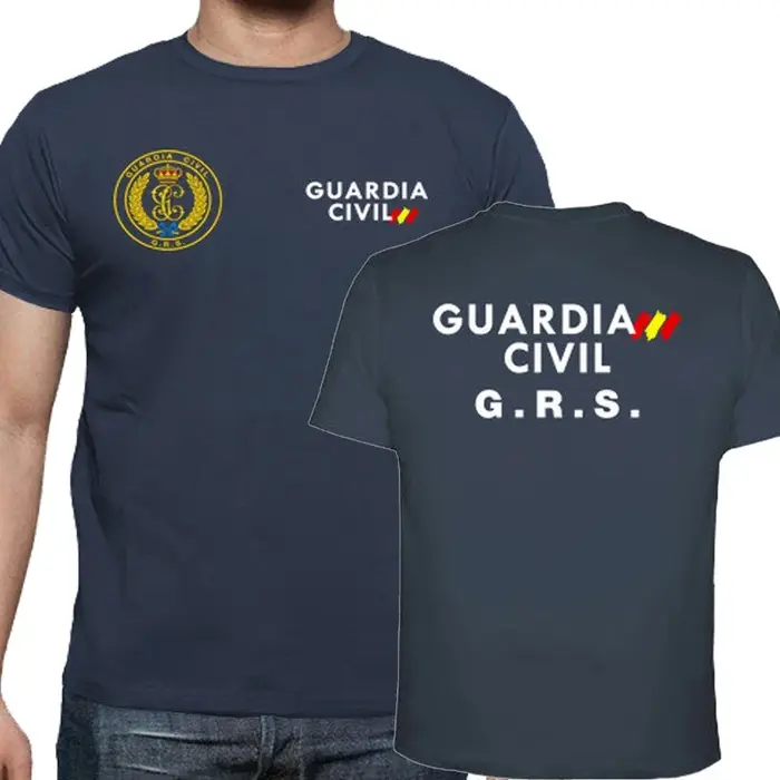 T-shirt de la Garde Civil Espagnole avec insigne. T-shirt à manches courtes et col rond pour hommes, en coton de qualité supérieure, nouveau S-5XL