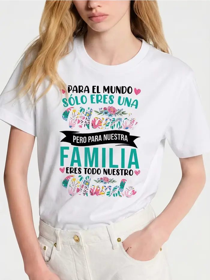 T-shirt graphique pour la fête des mères espagnole