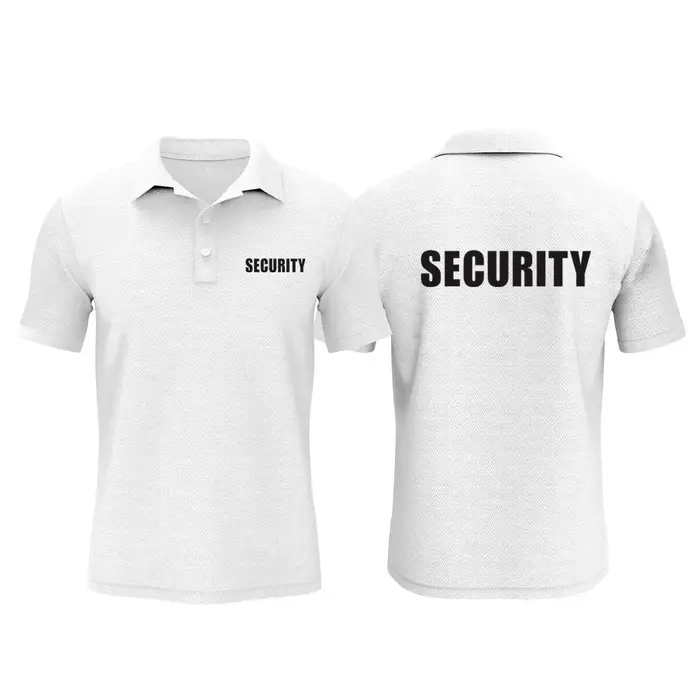 Polo de sécurité été hommes décontracté personnel événement travail vêtements t-shirts coton à manches courtes dessus frais OT-036