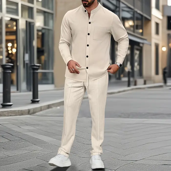 Chemise gaufrée pour homme