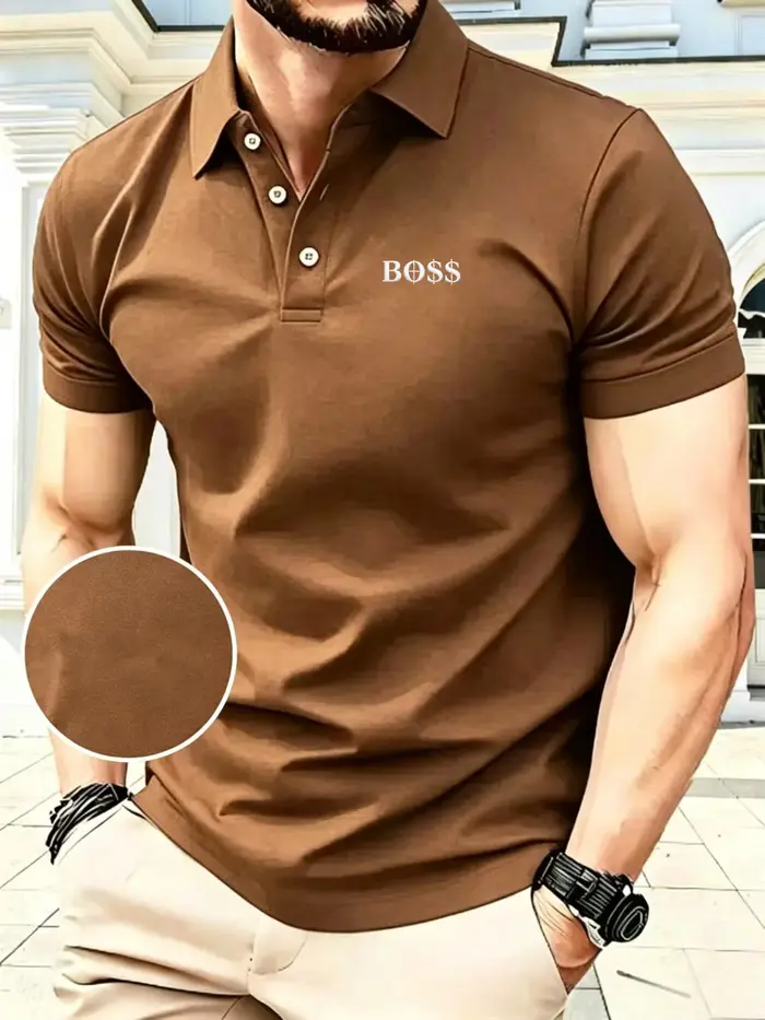 Nouveau polo brodé pour homme