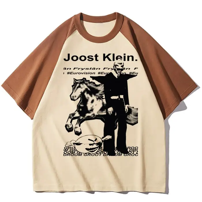Joost Klein t-shirt femme psychédélique rétro graphique esthétique hip hop