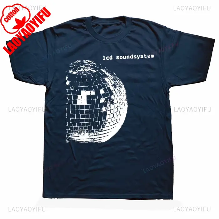 12 LCD Soundsystem Logo t-shirts hommes femmes haute qualité coton Humor Streetwear t-shirt à manche