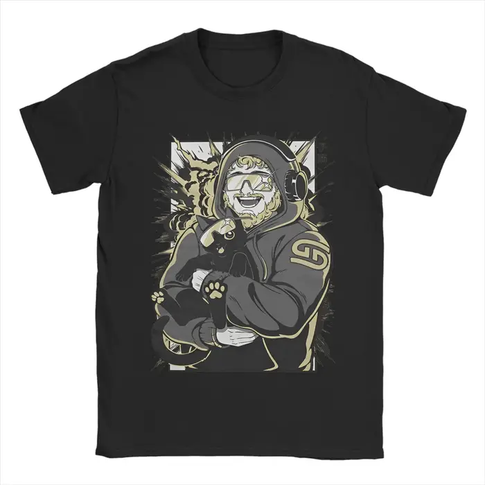 T-Shirts pour hommes caseoh merch Vintage coton T-Shirts à manches courtes t-shirt col rond vêtement