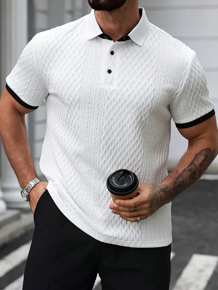 Polo homme d'été à manches courtes