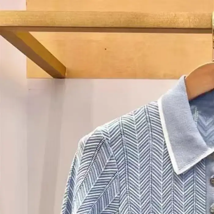 Pull à manches courtes bleu pour femme