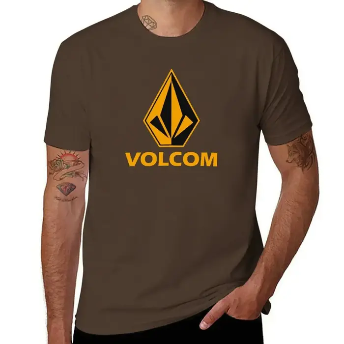 T-shirt vintage avec logo volcom pour hommes