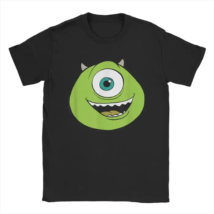 Monsters Inc Mike grand visage t-shirt été 100% coton t-shirts pour hommes Hip Hop