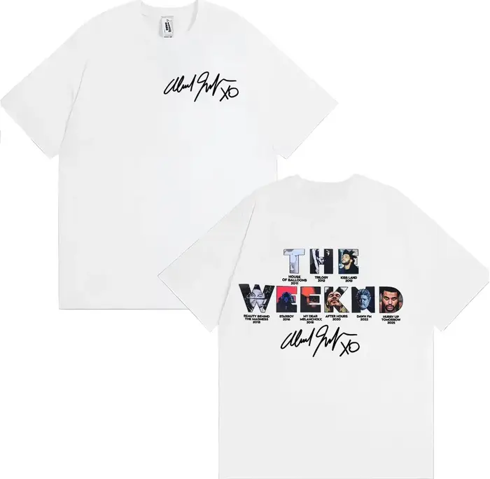 The Weeknd Hurry Up Tomorrow Couverture d'album 2025 T-shirt Vêtements pour hommes High Street