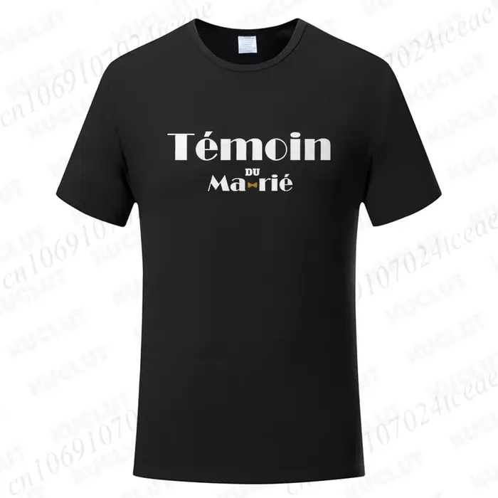 T-shirt pour homme de l'équipe EVG française, pour future mariée, témoin, partie de mariage, enterre