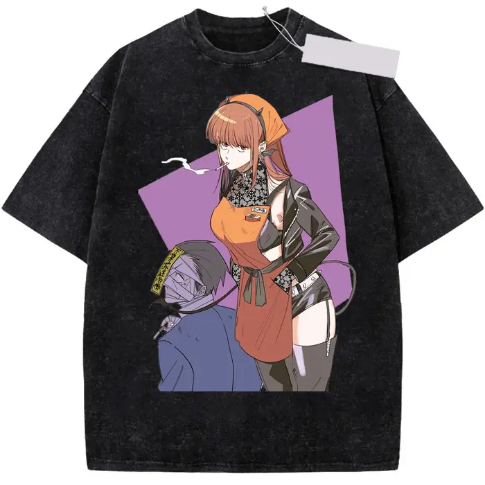 T-shirt en coton lavé pour hommes et femmes