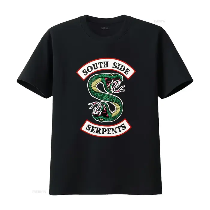 T-shirt femme RIVERDALE SOUTH SIDE SERPENTS Taille S petit Serpent double face vintage Lavé Légèrement graphique Polyvalent