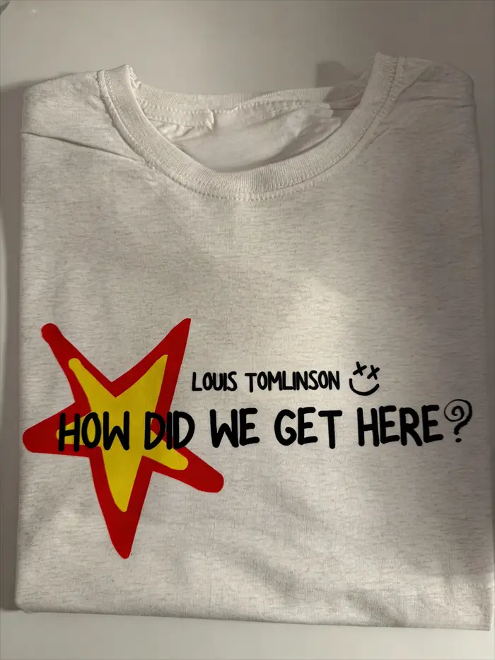 Louis Tomlinson Comment sommes-nous arrivés ici? T-shirt unisexe HDWGH tour 2026 avec graphismes