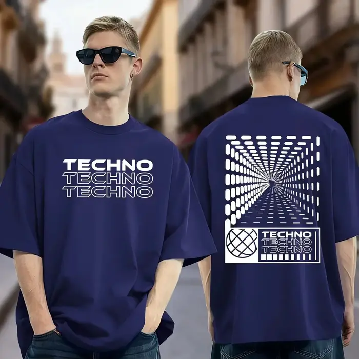 T-shirt minimaliste en coton 100% pour hommes