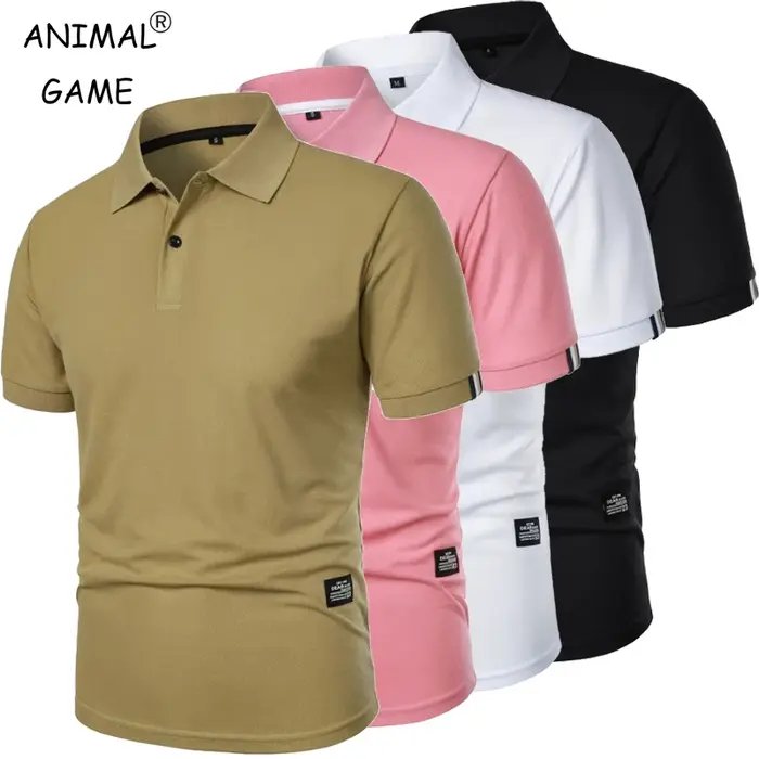Polo de couleur unie pour hommes
