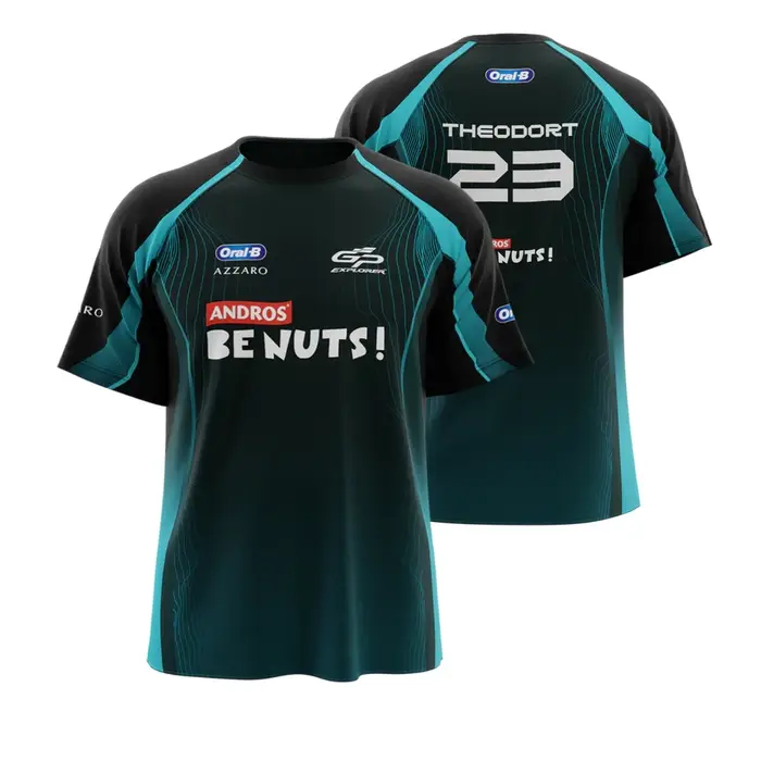 Été impression 3D GP3 EXPLORER Fans uniformes de l'équipe hommes femmes respirant été course col rond manches courtes décontracté T-shirts hauts