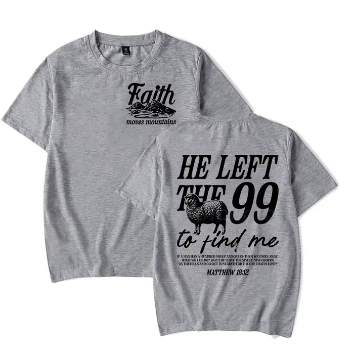 T-shirt à base de foi pour hommes et femmes