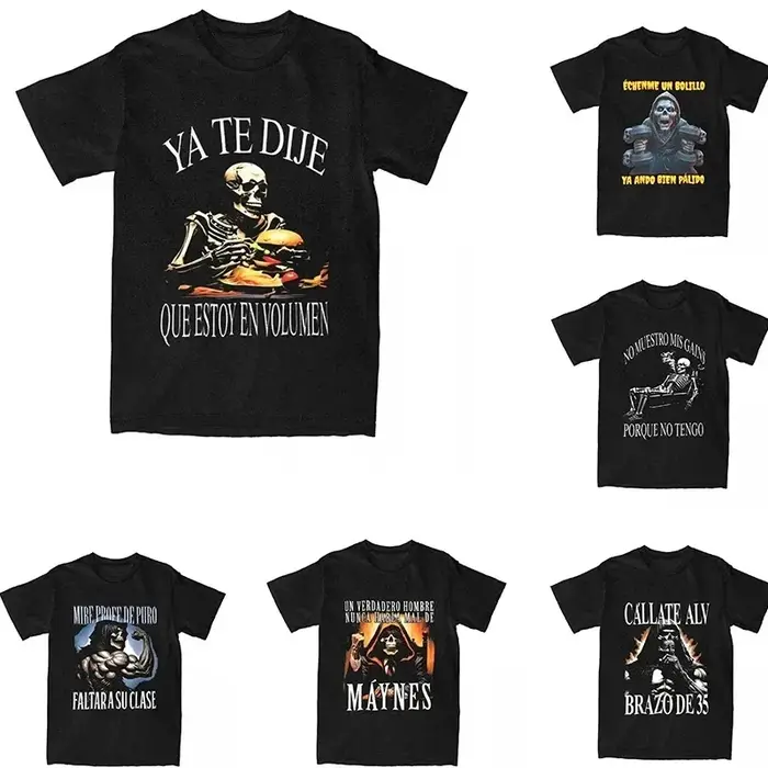 T-shirt vintage Calacas Chidas Gym NMS CULEROS QUIEN SE TOMO MI AGUA, tee-shirt populaire pour homme et femme, décontracté d'été