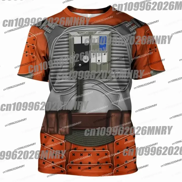 T-shirt de cosplay Darth Vader, imprimé 3D intégral, pour homme, style moto, à manches courtes, streetwear d'été, unisexe