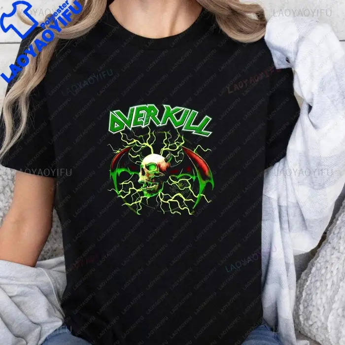 T-shirt imprimé Overkill Band