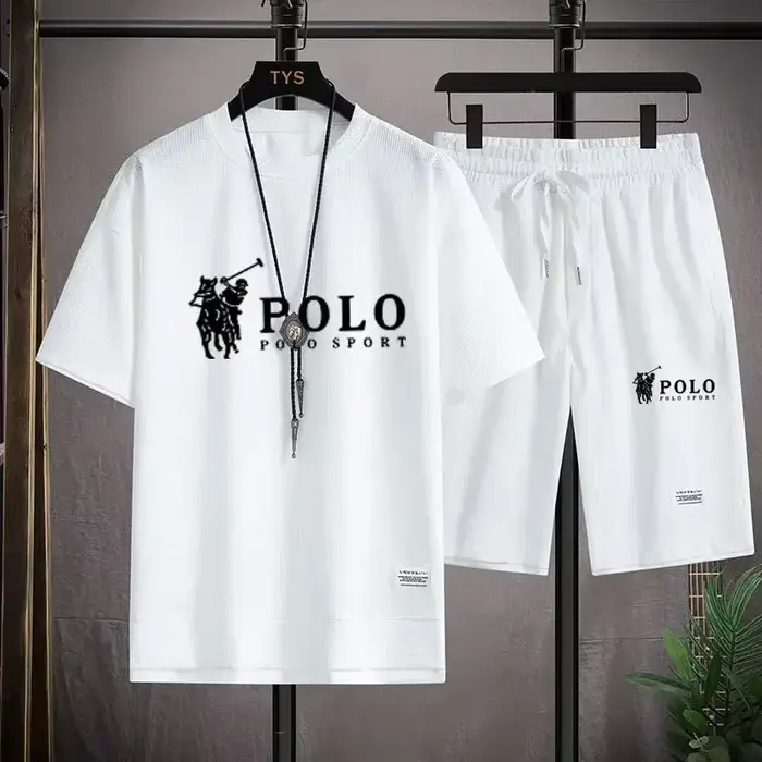 Ensemble chemise à manches courtes et short de sport pour homme - Tenue