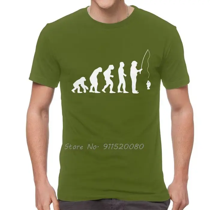 T-shirt de pêche en coton pour hommes
