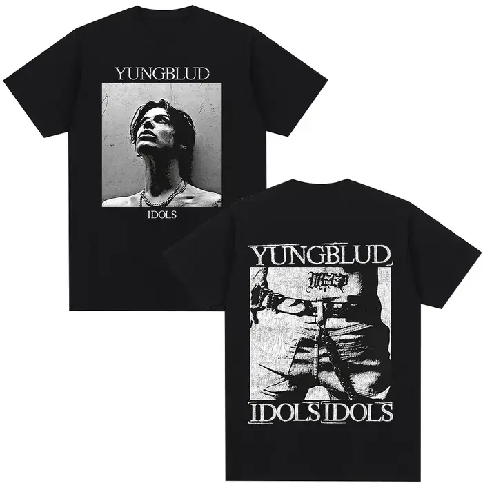 Chanteur Yungblud IDOLS Album Tour 2025 T-shirt hommes femmes vêtements Hip Hop manches courtes T-shirts surdimensionné