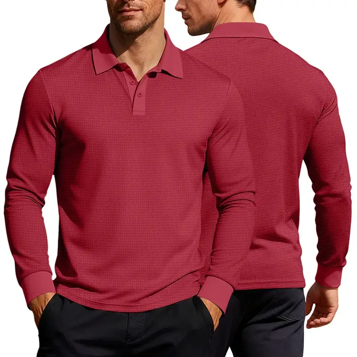 Polo à manches longues pour hommes